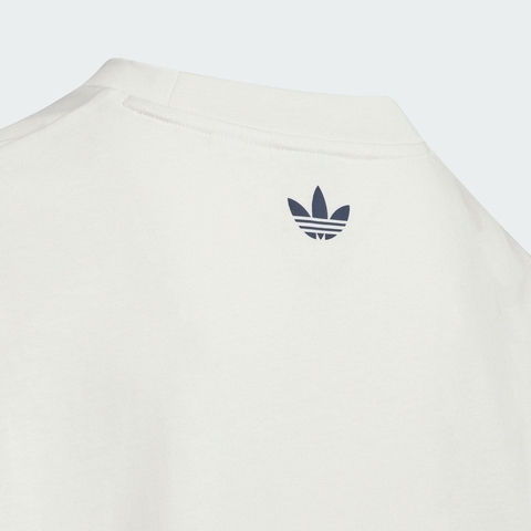 adidas Originals阿迪三叶草小童2025男大童JK TEE SS针织无领短TKB0583
