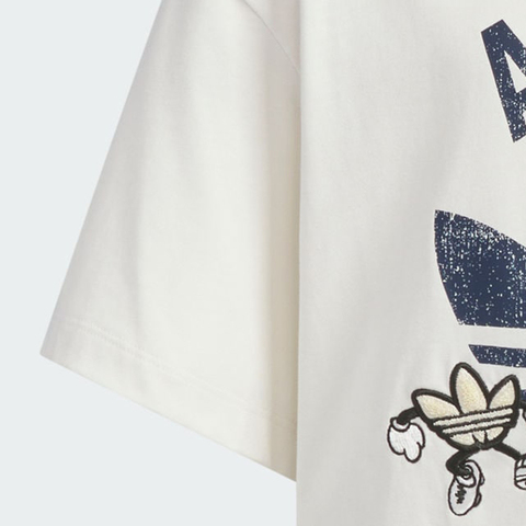 adidas Originals阿迪三叶草小童2025男大童JK TEE SS针织无领短TKB0583