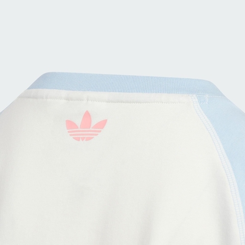 adidas Originals阿迪三叶草小童2025女大童JG TEE SS针织无领短TJV5292