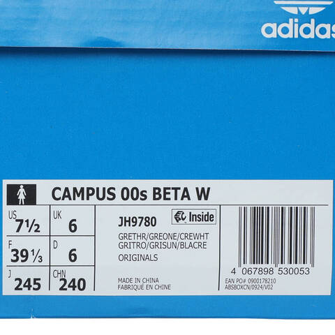 adidas Originals阿迪三叶草2025中性CAMPUS 00S BETA WORI-CLASSICJH9780