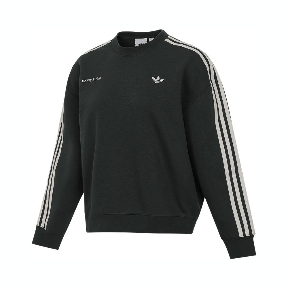 adidas Originals阿迪三叶草2025女子S&R  SWEATSHIRT针织无帽卫衣JN5320