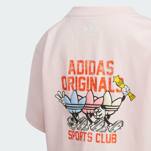 adidas Originals阿迪三叶草小童2025女小童LK KN TEE SET短袖套服KC1507