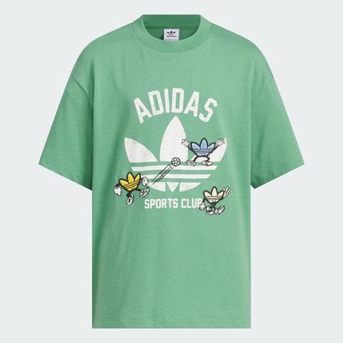 adidas Originals阿迪三叶草小童2025男大童JK TEE SS针织无领短TKB0584