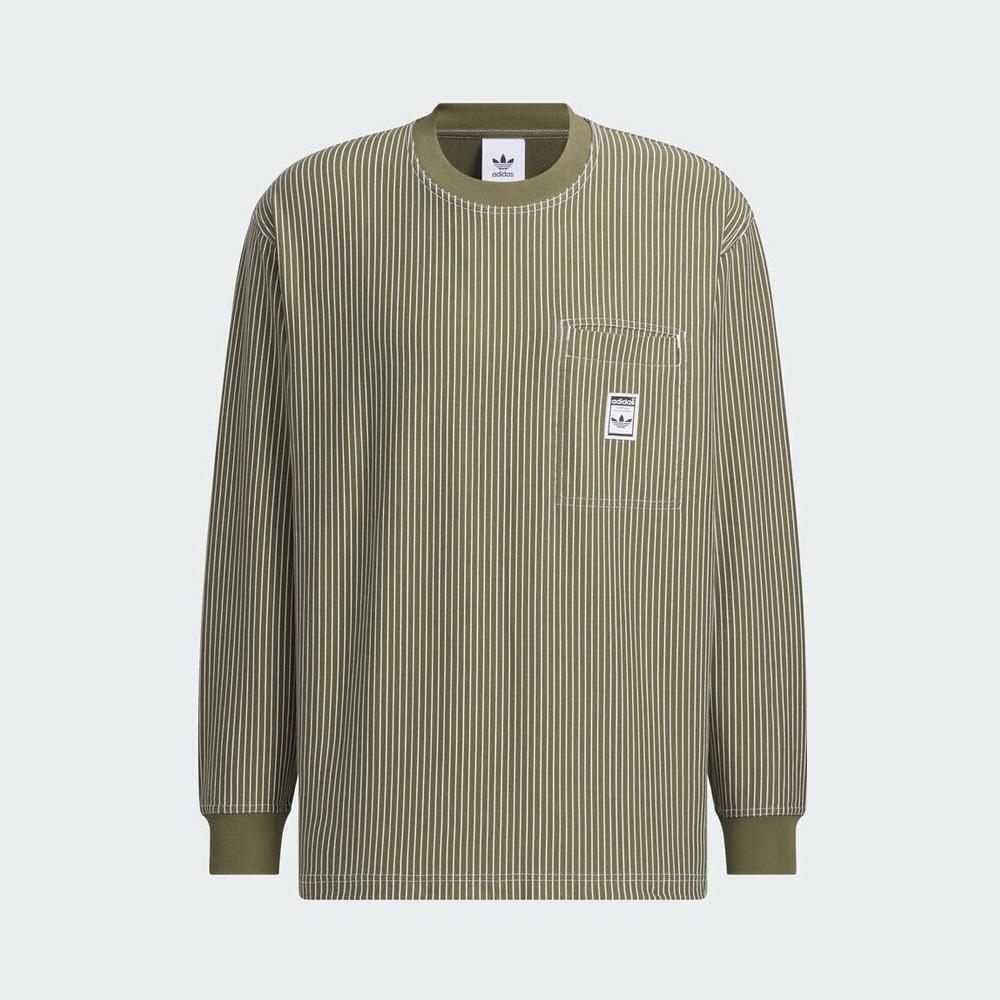 Adidas Original阿迪三叶草2025男子WABASH LS T针织无领长TJX2620