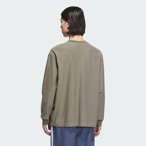 Adidas Original阿迪三叶草2025男子WABASH LS T针织无领长TJX2620