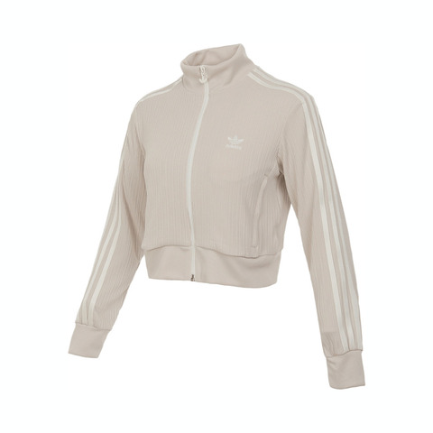 Adidas Original阿迪三叶草2025女子TRACK TOP W针织无帽外套KB8951