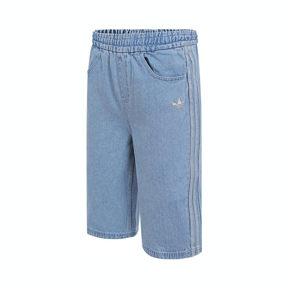 adidas Originals阿迪三叶草2025男大童DENIM GFX SHORT牛仔短裤JZ9938