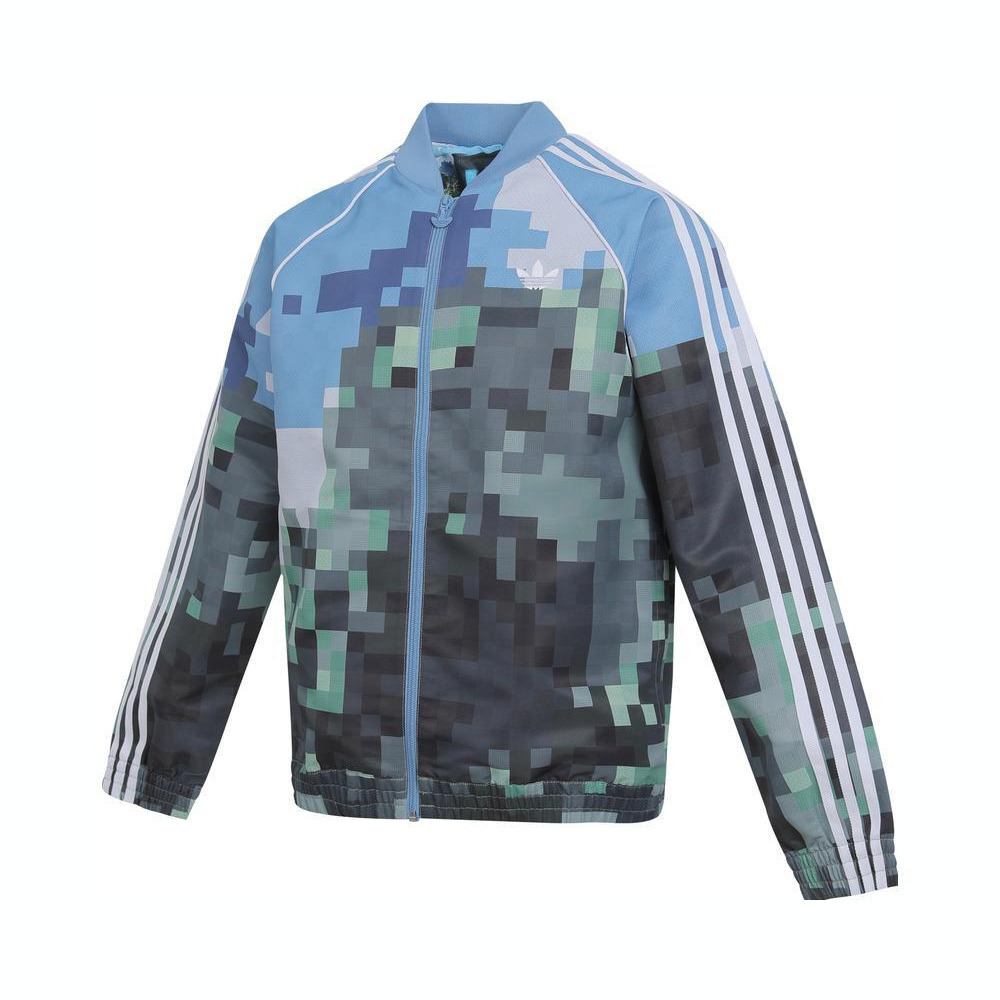 adidas Originals阿迪三叶草2025男大童AOP TRACKTOP梭织无帽外套JZ9934