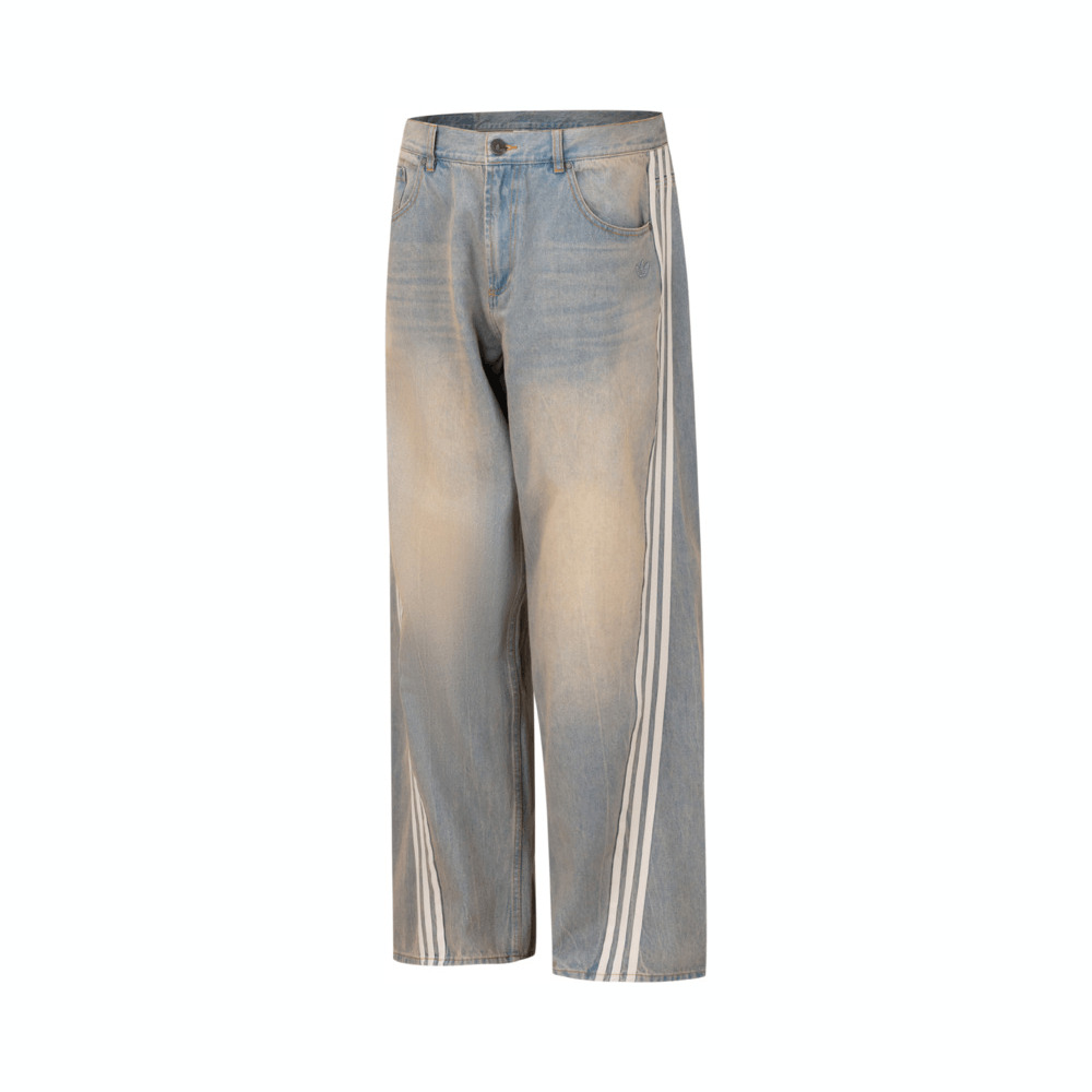 adidas Originals阿迪三叶草2025男子DENIM JEANS牛仔长裤JY6292