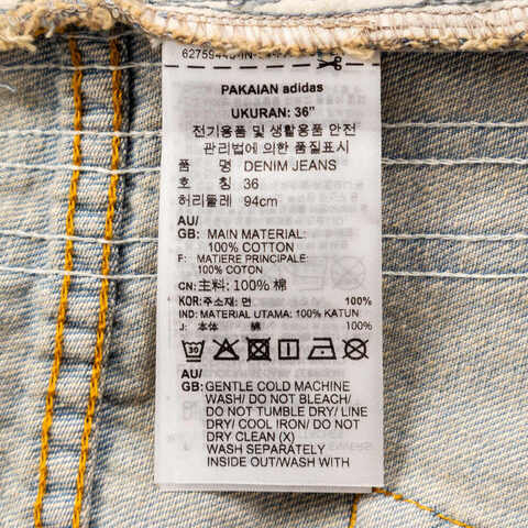 adidas Originals阿迪三叶草2025男子DENIM JEANS牛仔长裤JY6292