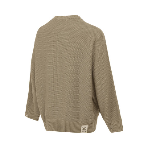 adidas Originals阿迪三叶草2025男子SFTM KNIT CREW针织无帽卫衣JL7510