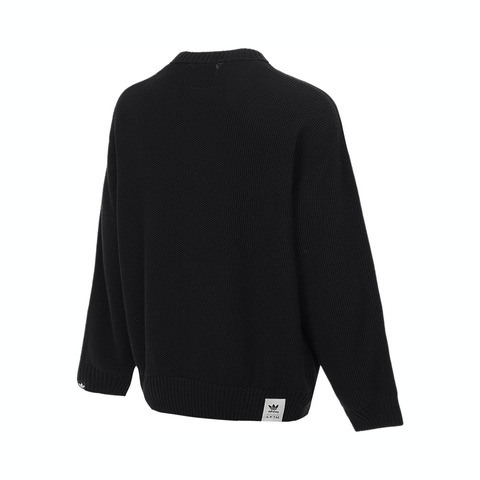 adidas Originals阿迪三叶草2025男子SFTM KNIT CREW针织无帽卫衣JN0734