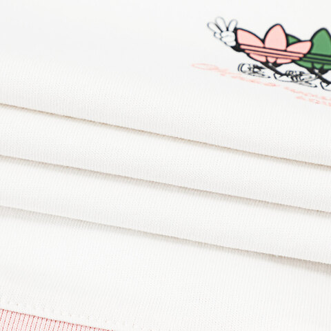 adidas Originals阿迪三叶草2025女大童JG CROP TEE针织无领短TJV5290