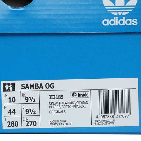 adidas Originals阿迪三叶草2025中性SAMBA OGORI-CLASSICJI3185