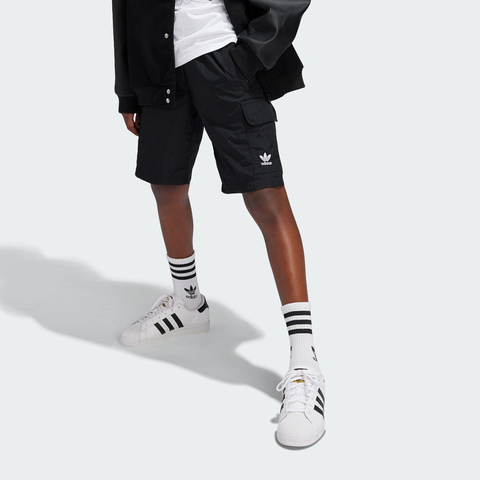 adidas Originals阿迪三叶草2025男大童CARGO SHORTS梭织短裤IW3501