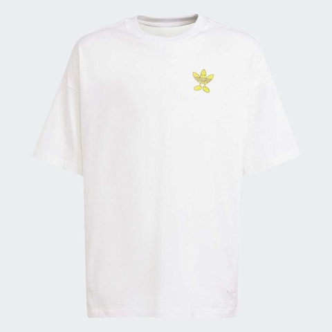 adidas Originals阿迪三叶草2025男大童TEE针织无领短TJD0411