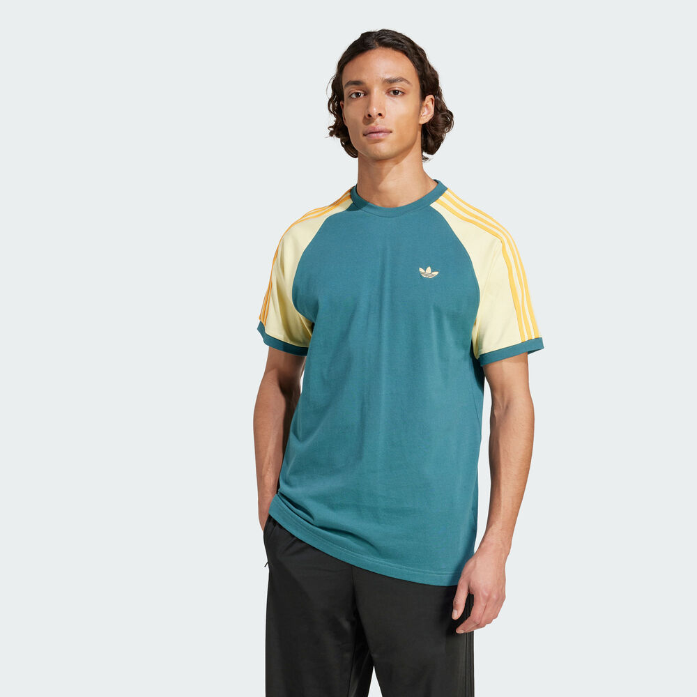 adidas Originals阿迪三叶草2025男子CALI TEE针织无领短TKC4961