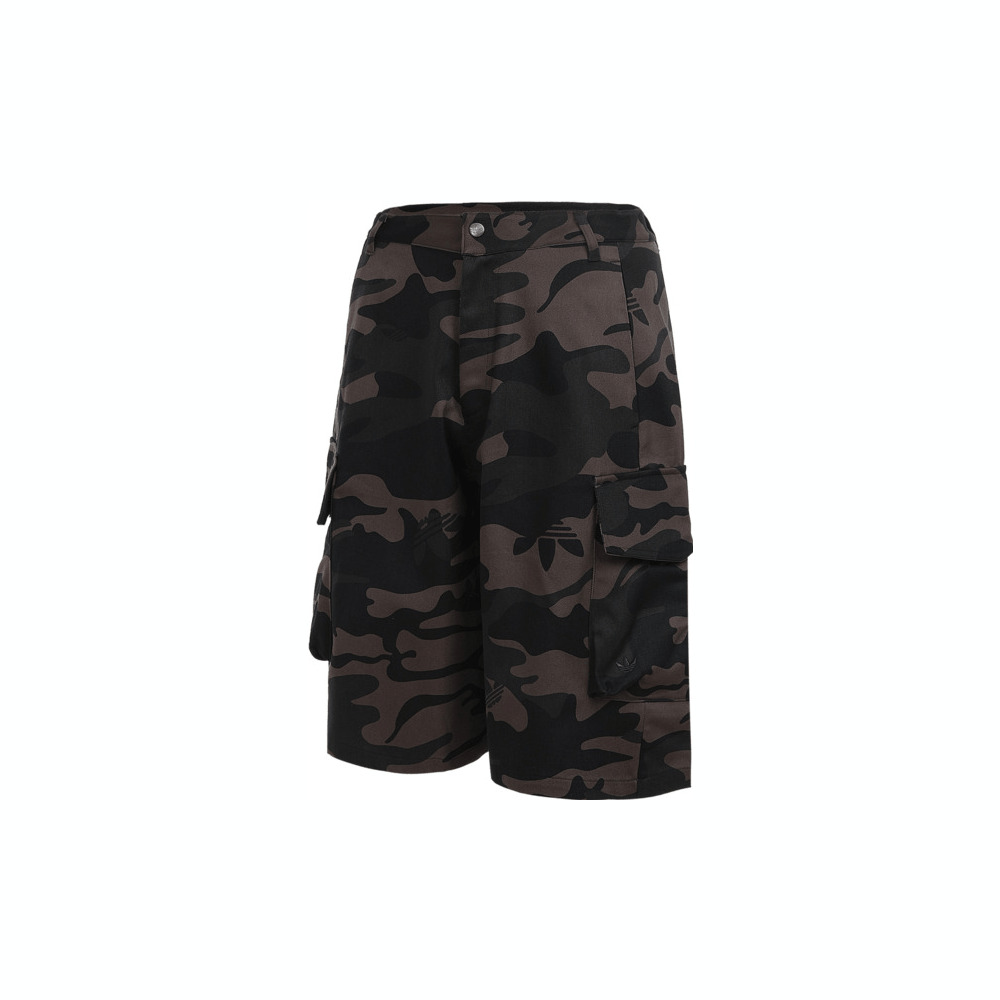adidas Originals阿迪三叶草2025女子CAMO JORTS梭织短裤JI5743
