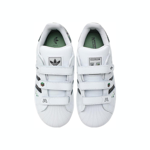 adidas Originals阿迪三叶草2025男小童SUPERSTAR II CF C三叶草童装JQ8748