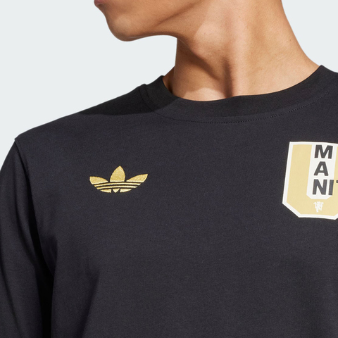 adidas阿迪达斯2025男子MUFC VRCT TEE针织无领短TJL6115