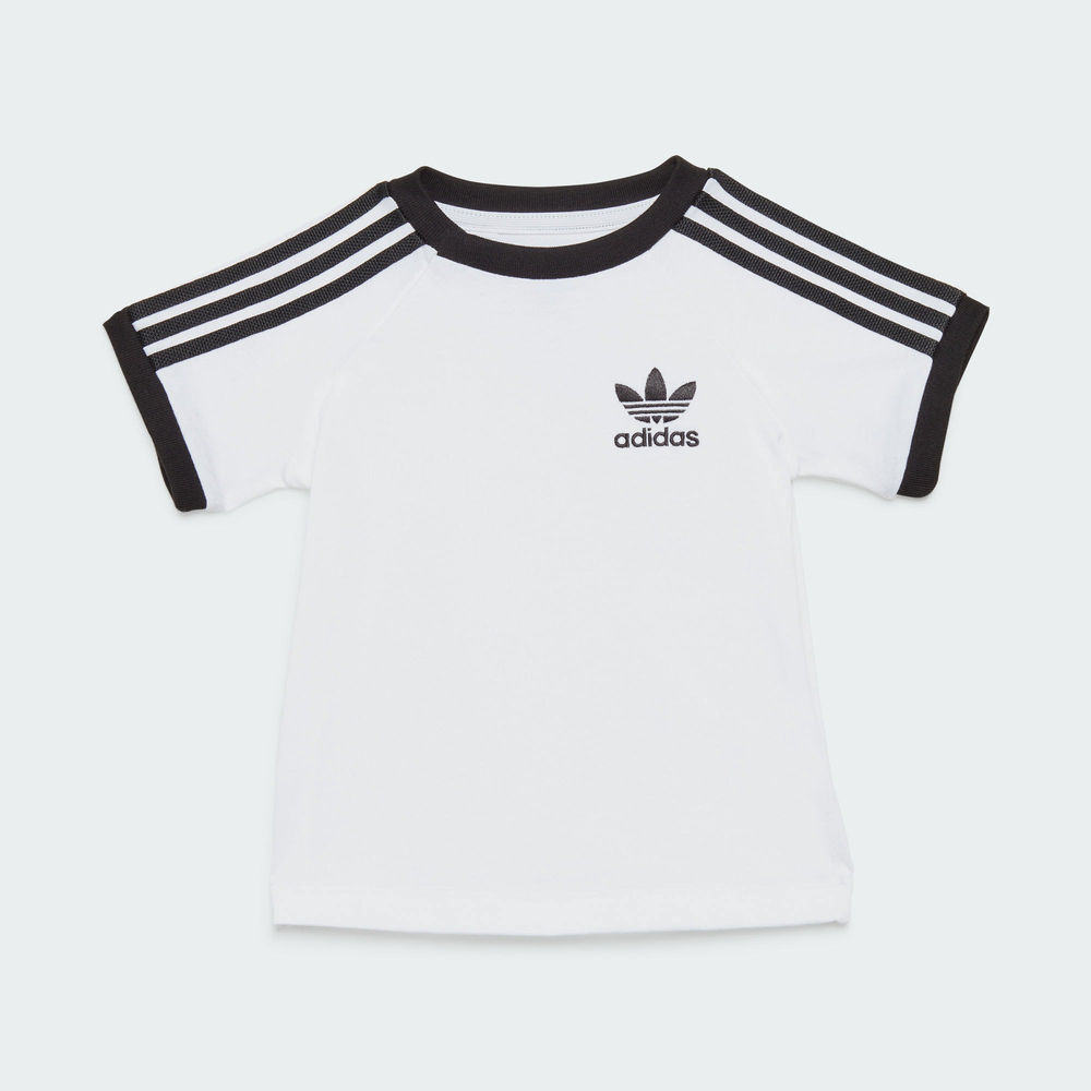 adidas Originals阿迪三叶草2025男婴童3STRIPES TEE针织无领短TJE0519