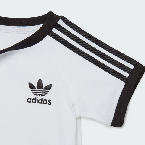 adidas Originals阿迪三叶草2025男婴童3STRIPES TEE针织无领短TJE0519