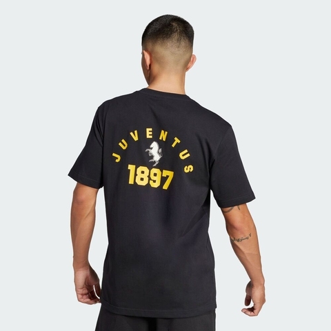 adidas Originals阿迪三叶草2025男子JUVE VRCT TEE针织无领短TJL6114