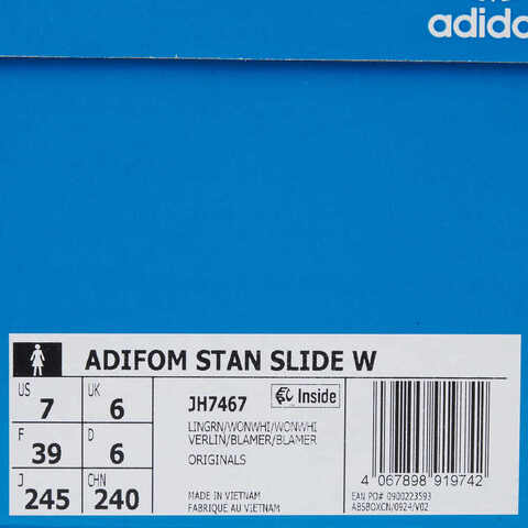 adidas Originals阿迪三叶草2025中性ADIFOM STAN SLIDE WORI-CLASSICJH7467