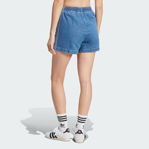 adidas Originals阿迪三叶草2025女子DENIM FB SHORT牛仔短裤JD2562