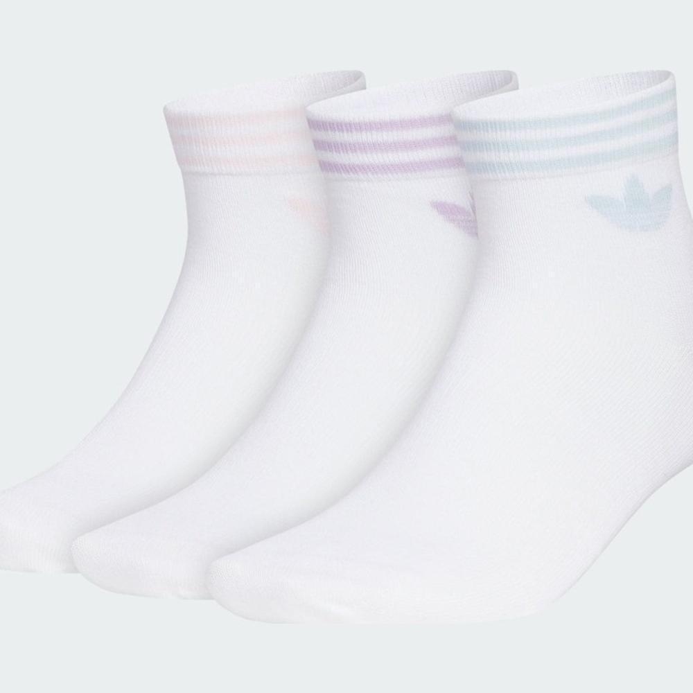 adidas Originals阿迪三叶草2025中性ORI TREF ANK 3P短袜优惠装KA9278