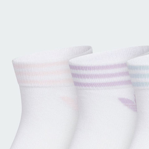 adidas Originals阿迪三叶草2025中性ORI TREF ANK 3P短袜优惠装KA9278