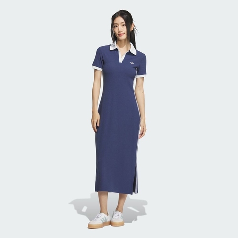 adidas Originals阿迪三叶草2025女子POLO DRESS短袖连衣裙KF0317