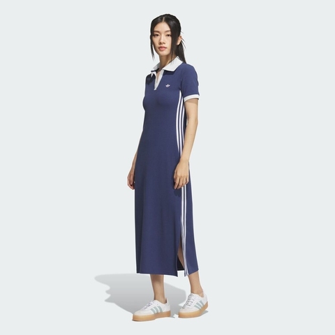 adidas Originals阿迪三叶草2025女子POLO DRESS短袖连衣裙KF0317