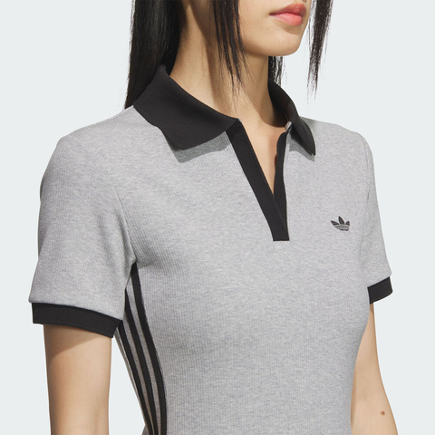 adidas Originals阿迪三叶草2025女子POLO DRESS短袖连衣裙KF0318