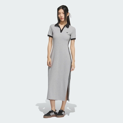 adidas Originals阿迪三叶草2025女子POLO DRESS短袖连衣裙KF0318