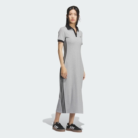 adidas Originals阿迪三叶草2025女子POLO DRESS短袖连衣裙KF0318