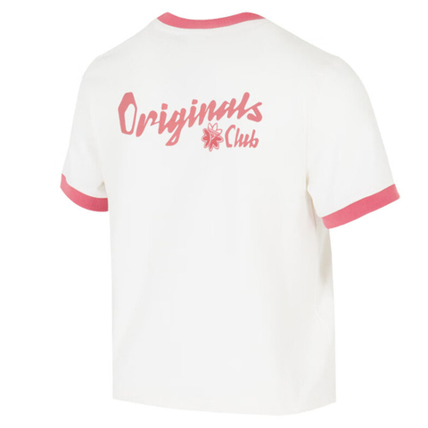 adidas Originals阿迪三叶草2025女子SC GFX S TEE W1针织无领短TJM7972