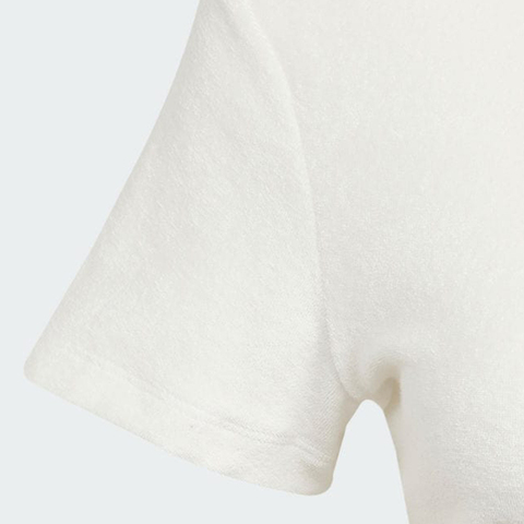 adidas Originals阿迪三叶草2025女子TOWEL TEE针织有领短TJC5334