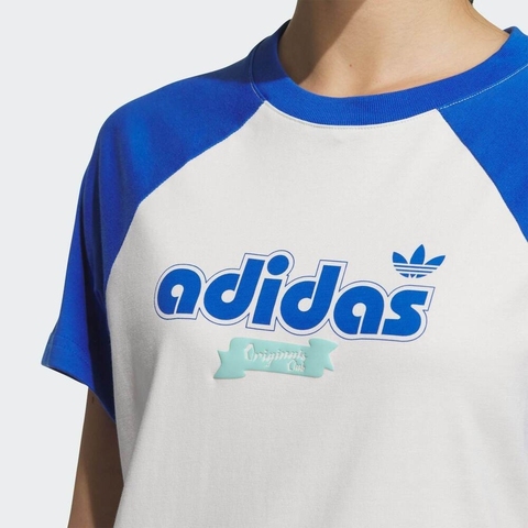 adidas Originals阿迪三叶草2025女子SC GFX S TEE W2针织无领短TJM8006