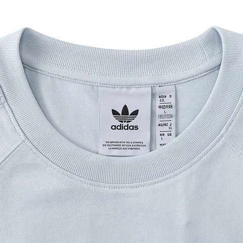 adidas Originals阿迪三叶草2025男子P ESS TEE针织无领短TJD3280