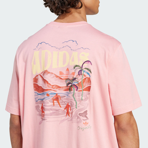 adidas Originals阿迪三叶草2025男子GRAPHIC TEE针织无领短TKC4957