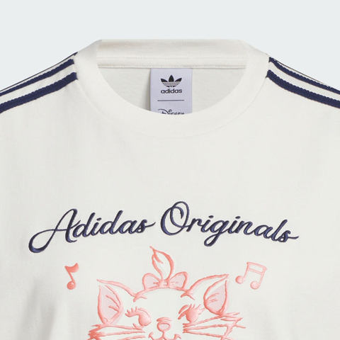 adidas Originals阿迪三叶草2025女子W OVSD TEE针织无领短TKC3099