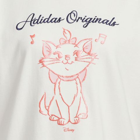 adidas Originals阿迪三叶草2025女子W OVSD TEE针织无领短TKC3099