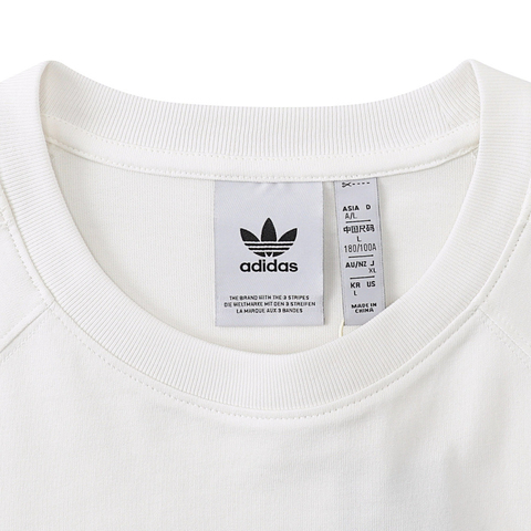 adidas Originals阿迪三叶草2025男子P ESS TEE针织无领短TJD3278