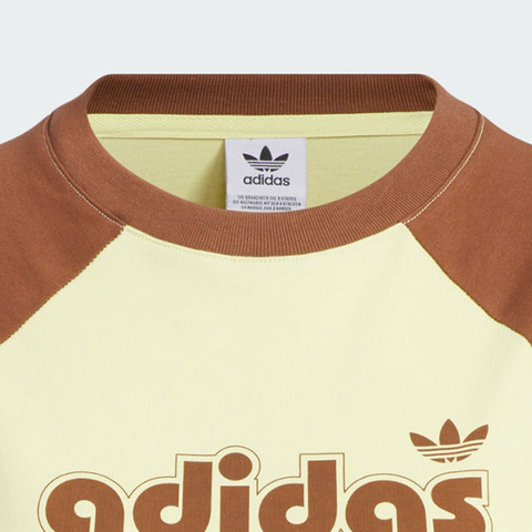adidas Originals阿迪三叶草2025女子SC GFX S TEE W2针织无领短TJM8007