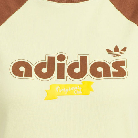 adidas Originals阿迪三叶草2025女子SC GFX S TEE W2针织无领短TJM8007