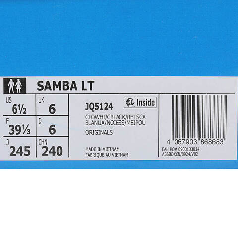 adidas Originals阿迪三叶草2025中性SAMBA LTORI-CLASSICJQ5124
