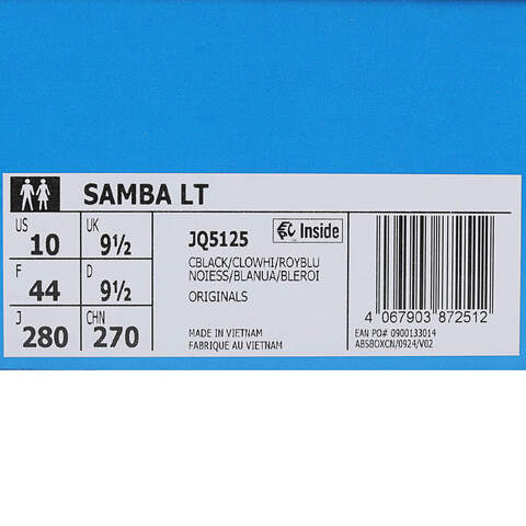 adidas Originals阿迪三叶草2025中性SAMBA LTORI-CLASSICJQ5125