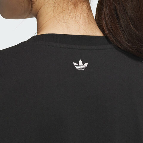 adidas Originals阿迪三叶草2025女子GFX TEE O针织无领短TKB8959