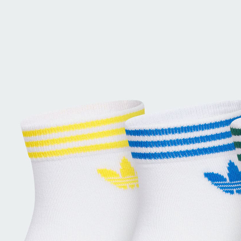 adidas Originals阿迪三叶草2025中性ORI TREF ANK 3P短袜优惠装KA9277